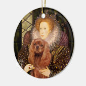 Décoration En Céramique Reine Liz I - Cavalier Rubis (Gauche)