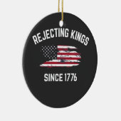 Décoration En Céramique Rejeter les rois depuis 1776 4 juillet (Droite)