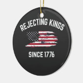 Décoration En Céramique Rejeter les rois depuis 1776 4 juillet (Gauche)