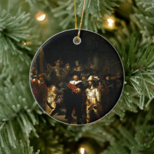 Décoration En Céramique Rembrandt van Rijn La Veille nocturne