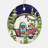 Décoration En Céramique Remorque avec panneau de porte (Gauche)