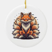 Décoration En Céramique Renard à neuf queues (Dos)