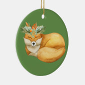 Décoration En Céramique Renard de Noël (Droite)