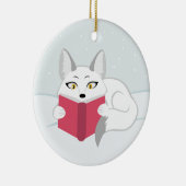 Décoration En Céramique Renard lisant (Droite)