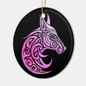 Décoration En Céramique Renard nordique celtique (Gauche)