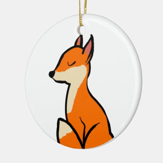 Décoration En Céramique Renard personnalisable (Gauche)