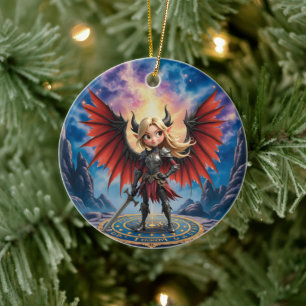 Décoration En Céramique Rencontrez Emberlyn — la Gardienne du Chaos Sourir