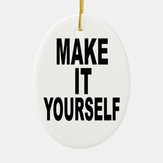 Décoration En Céramique Rendez-le vous-même ovale (Devant)