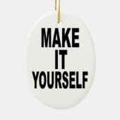 Décoration En Céramique Rendez-le vous-même ovale (Dos)