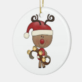 Décoration En Céramique Renne de Rudy avec Bells (Gauche)