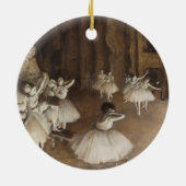Décoration En Céramique Répétition de ballet sur scène | Edgar Degas (Dos)