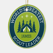 Décoration En Céramique Responsable scout personnalisé (Gauche)