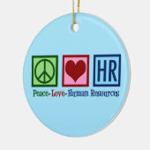 Décoration En Céramique Ressources humaines Peace Love HR (Gauche)
