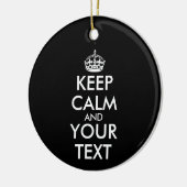 Décoration En Céramique Restez calme et continuez - Créez votre propre (Gauche)