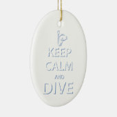 Décoration En Céramique Restez calme et plongez (Droite)