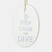 Décoration En Céramique Restez calme et plongez (Gauche)