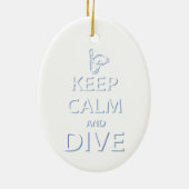 Décoration En Céramique Restez calme et plongez (Dos)