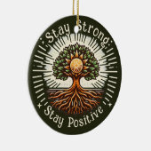 Décoration En Céramique Restez Forts, Restez Positifs (Droite)