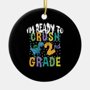Décoration En Céramique Retour à l'école Je suis prêt à écraser 2e année D