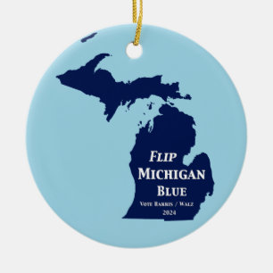 Décoration En Céramique Retourner Michigan Blue en 2024