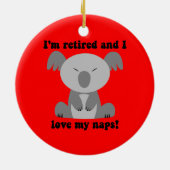 Décoration En Céramique Retraite drôle (Dos)