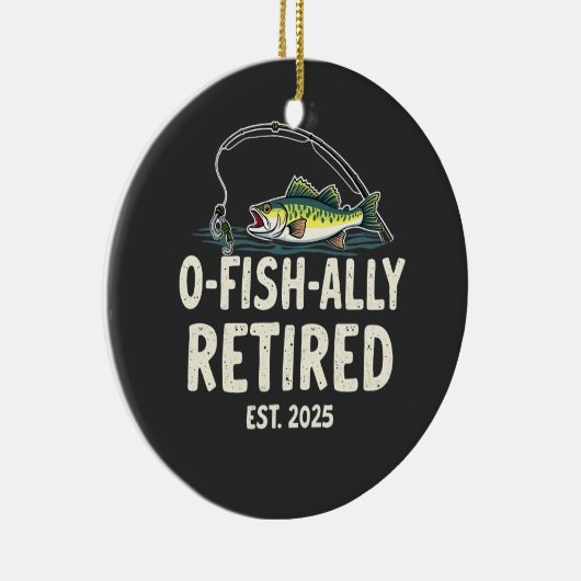 Décoration En Céramique Retraité Est. 2025 Retraite Fisher Papa (Droite)