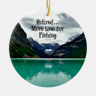 Décoration En Céramique Retraité...Plus de temps pour la pêche