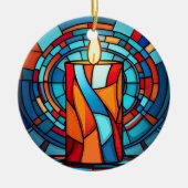 Décoration En Céramique Rétro 60s bougie commémorative (Devant)