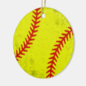 Décoration En Céramique Retro Athletic Softball Fastpitch Game Day Style (Gauche)