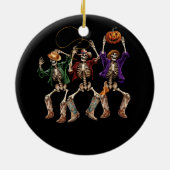 Décoration En Céramique Retro Cowboy Skeleton Cowgirl Danseuse Boot Danseu (Dos)