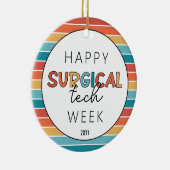 Décoration En Céramique Retro Happy Surgy Tech Week (Droite)