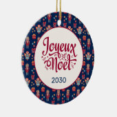 Décoration En Céramique Retro Joyeux Noel (Droite)