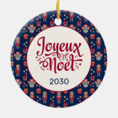 Décoration En Céramique Retro Joyeux Noel (Dos)