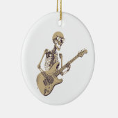 Décoration En Céramique Retro Rock Skeleton Guitar Graphic (Droite)