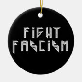 Décoration En Céramique Retro Rocker - Combattre le fascisme (Devant)