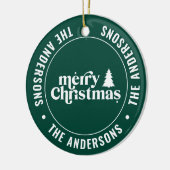 Décoration En Céramique Retro Vert Noël Moderne Minimal unique (Gauche)