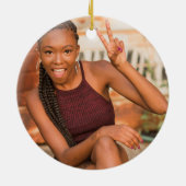 Décoration En Céramique Retro Vibes Graduation Class de 2025 (Dos)