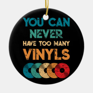 Décoration En Céramique Retro Vinyl LP Record Vintage You Can Never Have