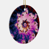 Décoration En Céramique Rêve rose Fractal Noël (Droite)