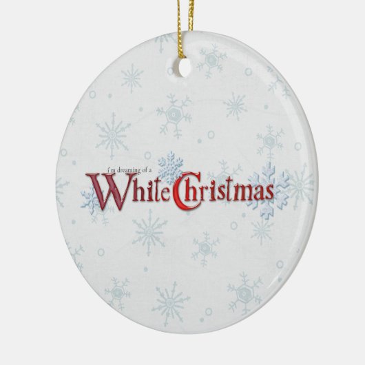Décoration En Céramique Rêver de la neige de Noël (Gauche)