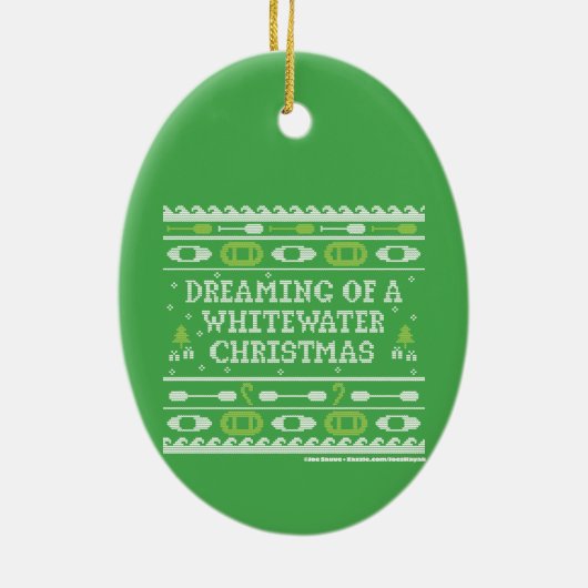 Décoration En Céramique Rêver D'Un Noël En Eau Blanche (Dos)