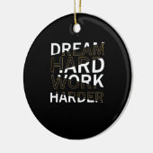 Décoration En Céramique Rêver dur travail indispensable (Gauche)