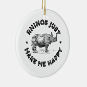 Décoration En Céramique rhinocéros (Droite)