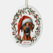 Décoration En Céramique Rhodesian Ridgeback Dog Ceramic Circle Ornament (Droite)