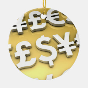 Décoration En Céramique Richesse de finance internationale d'or de devises