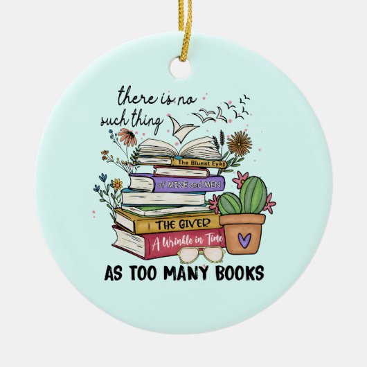 Décoration En Céramique Rien De Trop De Livres (Devant)