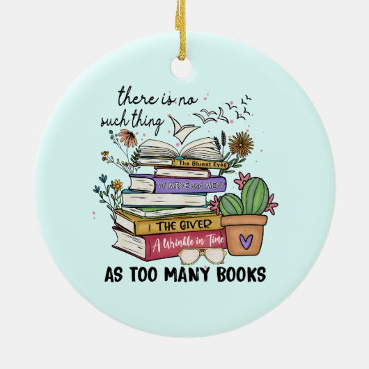 Décoration En Céramique Rien De Trop De Livres (Dos)