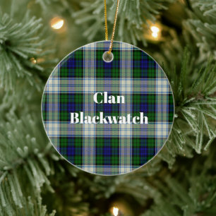 Décoration En Céramique Robe Clan Blackwatch Tartan moderne