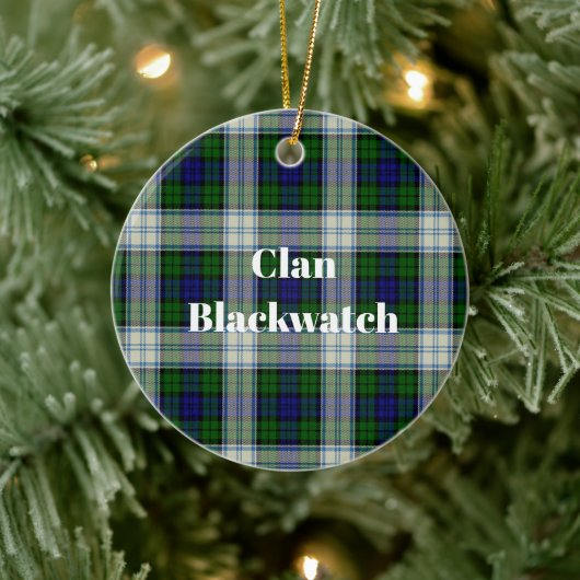 Décoration En Céramique Robe Clan Blackwatch Tartan moderne (Arbre)