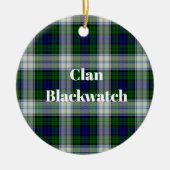 Décoration En Céramique Robe Clan Blackwatch Tartan moderne (Devant)